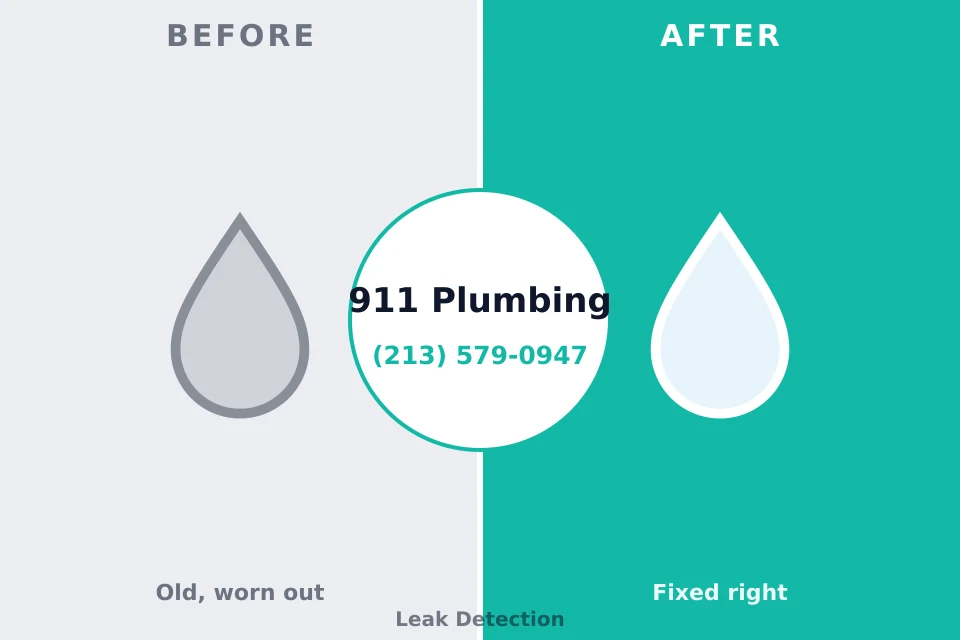 Before and after: plumbing repair Ritzville, WA